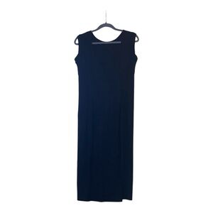 Ododos | Sleek Black Sleeveless Maxi Dress